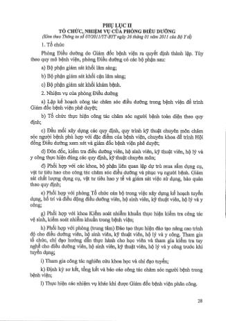 Tài liệu ôn tập phần chức danh nghề nghiệp Điều dưỡng (Hạng III), Điều dưỡng (Hạng IV), Hộ sinh (Hạng III), Hộ sinh (Hạng IV) - Phần 2