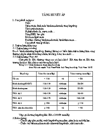 Tài liệu ôn thi viên chức y tế 2022 chuyên ngành bác sĩ đa khoa - Tăng huyết áp