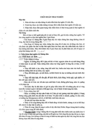 Tài liệu ôn thi vị trí bác sĩ Đa khoa - Sản khoa - Chẩn đoán thai nghén