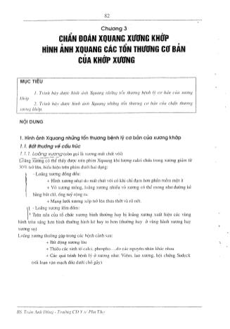 Tài liệu ôn thi vị trí Hình ảnh y học Cao đẳng - Chẩn đoán hình ảnh X-quang - Chẩn đoán xquang xương khớp, hình ảnh X-quang các tổn thương cơ bản của khớp xương