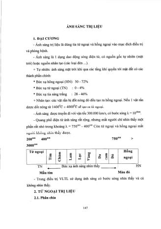 Tài liệu ôn thi vị trí Phục hồi chức năng Cao đẳng - Phần 1 - Ánh sáng trị liệu