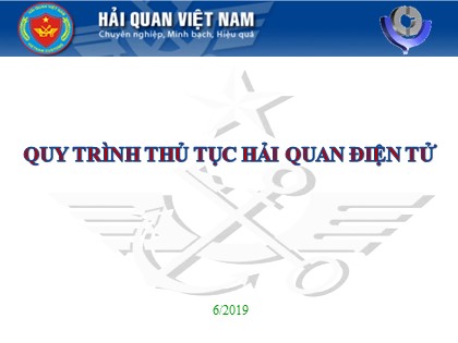 Bài giảng Quy trình thủ tục Hải quan điện tử