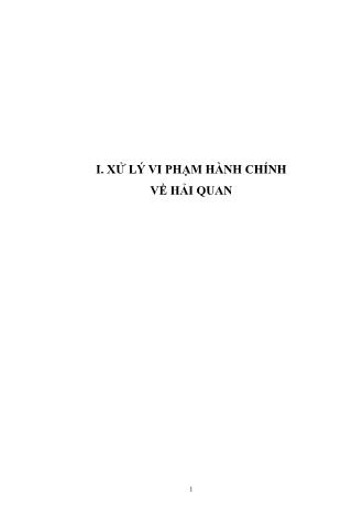 Giáo án Pháp luật về Hải quan 2020