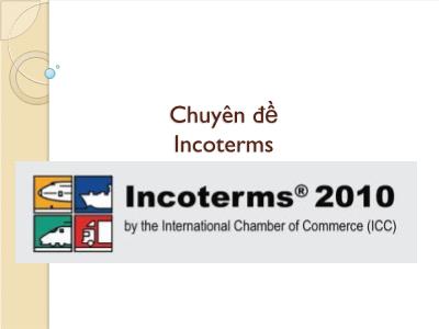 Tài liệu Chuyên đề Incoterms