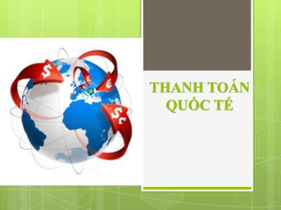 Tài liệu Thanh toán quốc tế